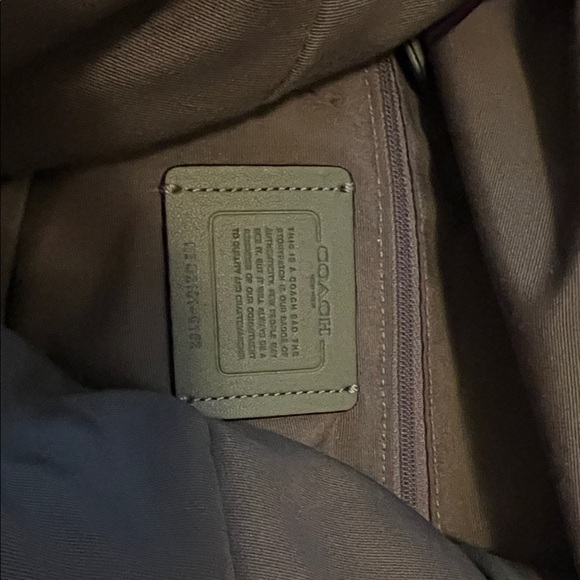 Coach Olive Green Leather Hobo Bag - Picture 4 of 4